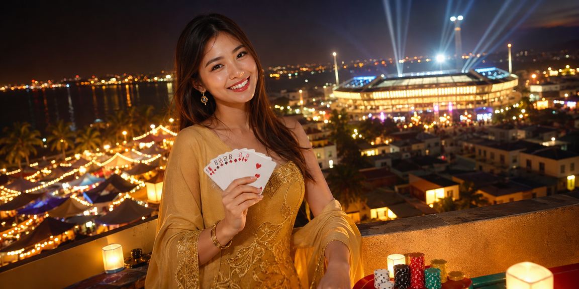 Permainan kad Teen Patti bergaya Malaysia dengan suasana meriah